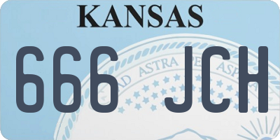 KS license plate 666JCH