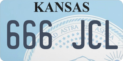 KS license plate 666JCL