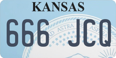 KS license plate 666JCQ
