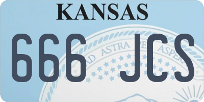 KS license plate 666JCS
