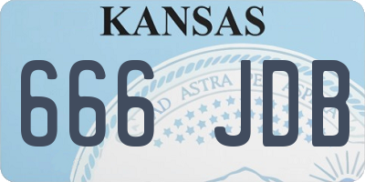 KS license plate 666JDB
