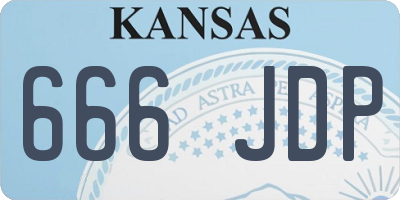 KS license plate 666JDP