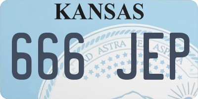 KS license plate 666JEP