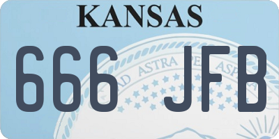 KS license plate 666JFB