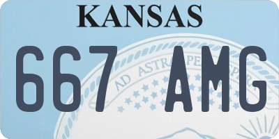 KS license plate 667AMG
