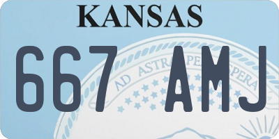 KS license plate 667AMJ