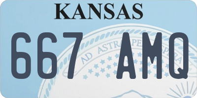 KS license plate 667AMQ