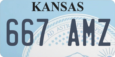 KS license plate 667AMZ