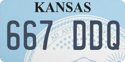 KS license plate 667DDQ