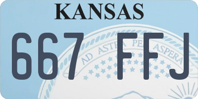 KS license plate 667FFJ