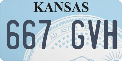 KS license plate 667GVH
