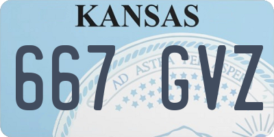 KS license plate 667GVZ