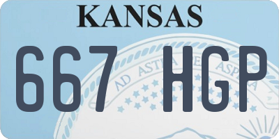 KS license plate 667HGP