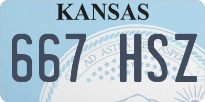 KS license plate 667HSZ