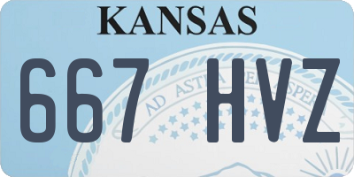 KS license plate 667HVZ