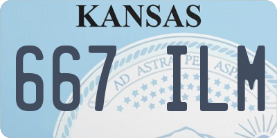 KS license plate 667ILM