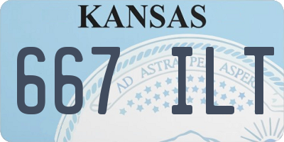 KS license plate 667ILT