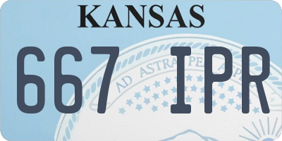 KS license plate 667IPR
