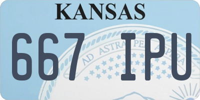 KS license plate 667IPU