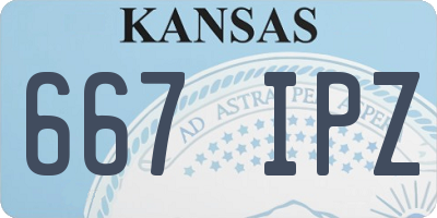 KS license plate 667IPZ