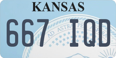 KS license plate 667IQD