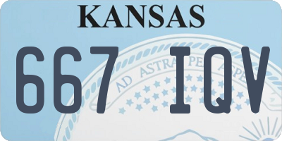 KS license plate 667IQV
