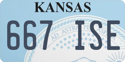 KS license plate 667ISE