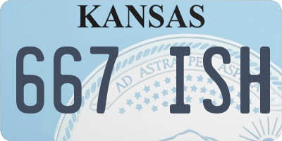 KS license plate 667ISH