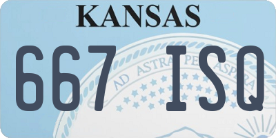 KS license plate 667ISQ