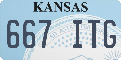 KS license plate 667ITG