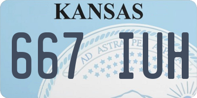 KS license plate 667IUH