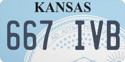 KS license plate 667IVB