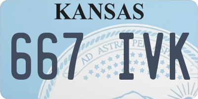 KS license plate 667IVK