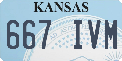 KS license plate 667IVM