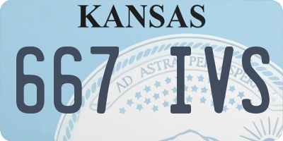 KS license plate 667IVS