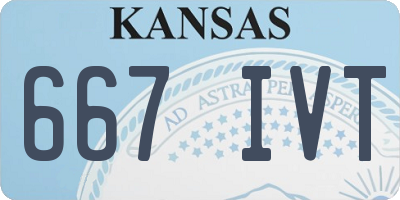 KS license plate 667IVT