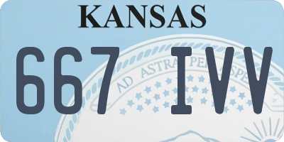 KS license plate 667IVV