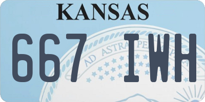 KS license plate 667IWH
