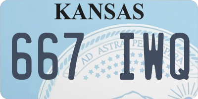 KS license plate 667IWQ