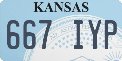 KS license plate 667IYP