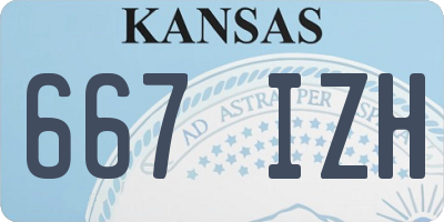 KS license plate 667IZH