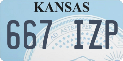 KS license plate 667IZP