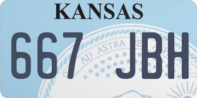 KS license plate 667JBH