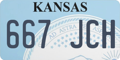 KS license plate 667JCH
