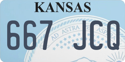 KS license plate 667JCQ