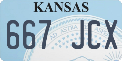 KS license plate 667JCX