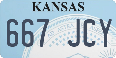 KS license plate 667JCY