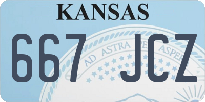 KS license plate 667JCZ