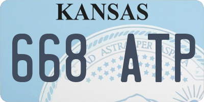 KS license plate 668ATP