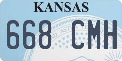 KS license plate 668CMH